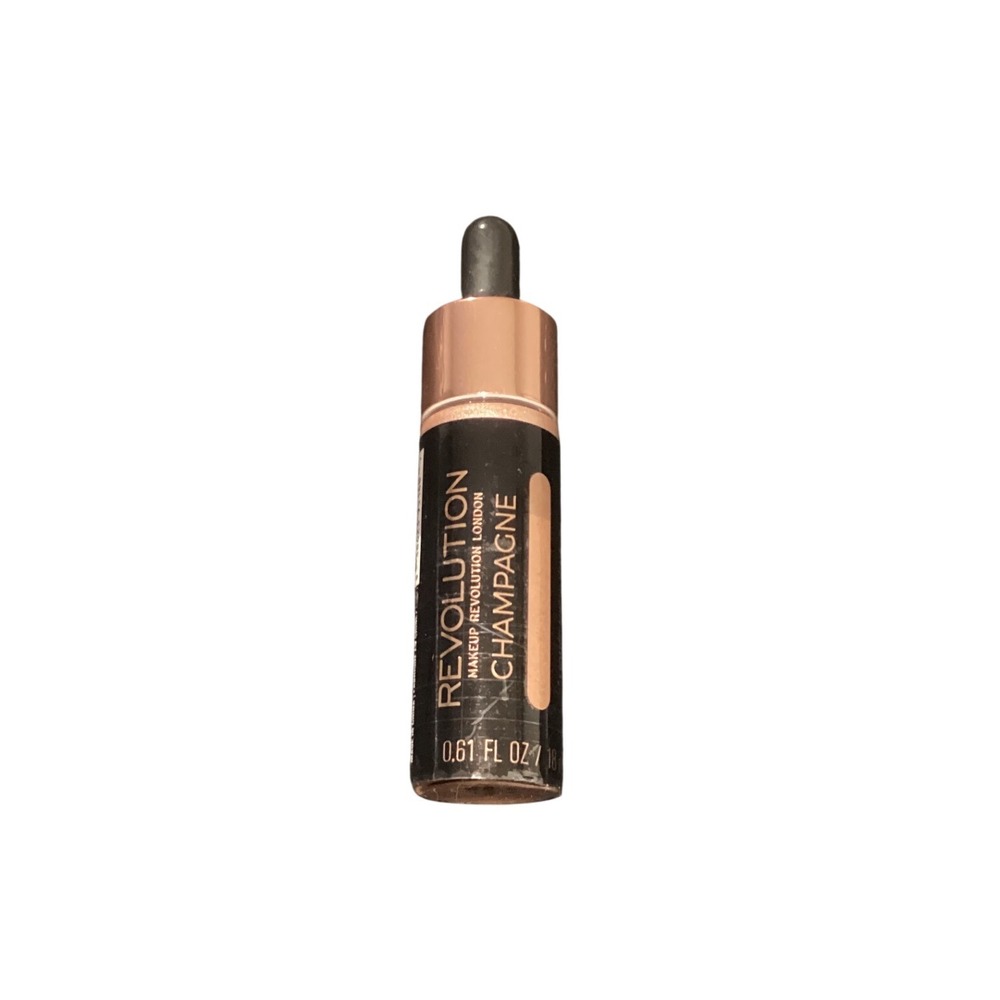 Makeup Revolution London Liquid Highlighter Champagne 0.61‎ fl oz Dropper Glow